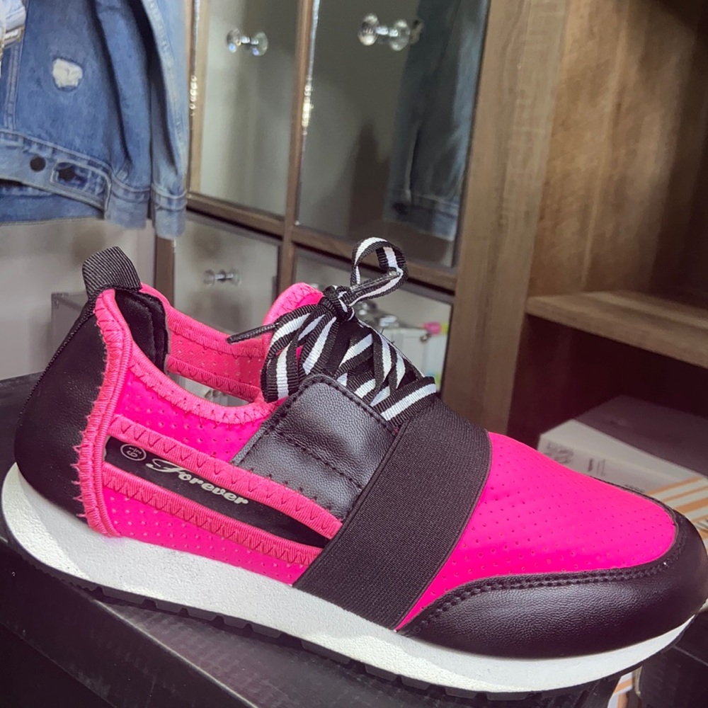Pink sneakers